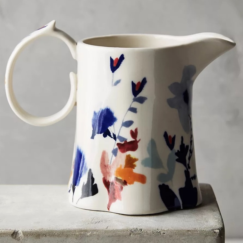 Anthropologie Wildflower Study Creamer
